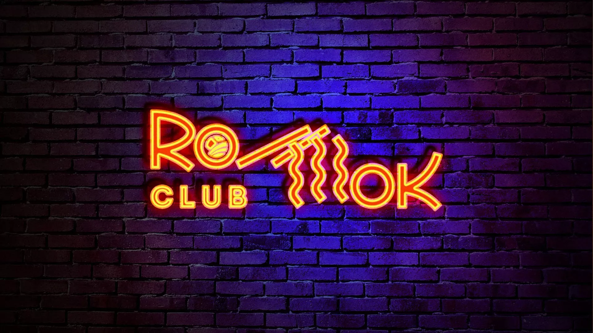Разработка интерьерной вывески суши-бара «Roll Wok Club» в Нижневартовске